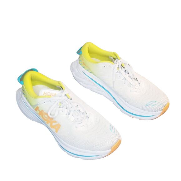 Hoka One One Bondi X Men's Size 10.5  White Running Shoes Sneakers 1113512WEPR - Picture 2 of 8